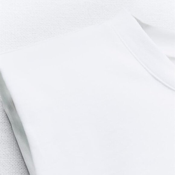 NWT ZARA CONTRASTING SATIN EFFECT DRESS SIZE M - Picture 12 of 13